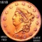 1818 Coronet Head Large Cent CHOICE BU RED