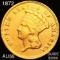 1872 $3 Gold Piece CHOICE AU