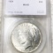 1923 Silver Peace Dollar SEGS - MS62