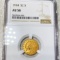 1914 $2.50 Gold Quarter Eagle NGC - AU58