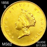 1856-S Rare Gold Dollar UNCIRCULATED
