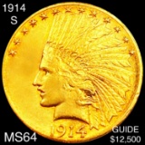 1914-S $10 Gold Eagle CHOICE BU
