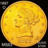 1897-O $10 Gold Eagle CHOICE AU