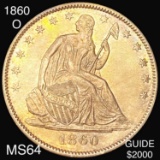 1860-O Seated Half Dollar CHOICE BU