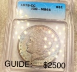 1878-CC Morgan Silver Dollar ICG - MS65