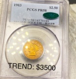1903 $2.50 Gold Quarter Eagle PCGS - PR 58 CAC