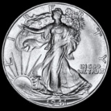 1941-S Walking Liberty Half Dollar UNC