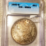 1880-S Morgan Silver Dollar ICG - MS63