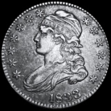 1833 Capped Bust Half Dollar ABOUT UNC