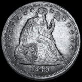 1849 Seated Liberty Dollar LIGHTLY CIRCULATED