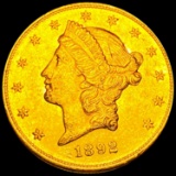 1892-S $20 Gold Double Eagle UNCIRCULATED