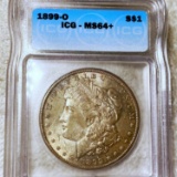 1899-O Morgan Silver Dollar ICG - MS64+