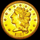 1838 $2.50 Gold Quarter Eagle UNCIRCULATED
