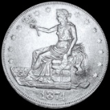 1874-CC Silver Trade Dollar CLOSELY UNCIRCULATED