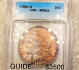 1886-O Morgan Silver Dollar ICG - MS63