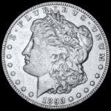 1893-CC Morgan Silver Dollar LIGHTLY CIRCULATED