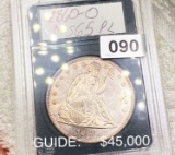 1860-O Seated Liberty Dollar GEM BU PL