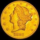 1881-S $20 Gold Double Eagle UNCIRCULATED