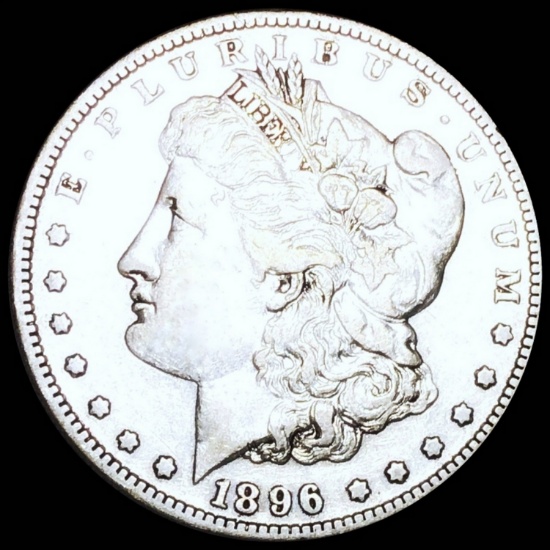 1896-S Morgan Silver Dollar ABOUT UNC
