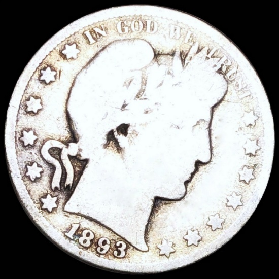 1893-S Barber Silver Half Dollar NICELY CIRCULATED