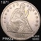 1871 Seated Liberty Dollar CHOICE PROOF