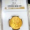 1893 $10 Gold Eagle NGC - MS62