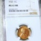 1920 Lincoln Wheat Penny NGC - MS 63 RB