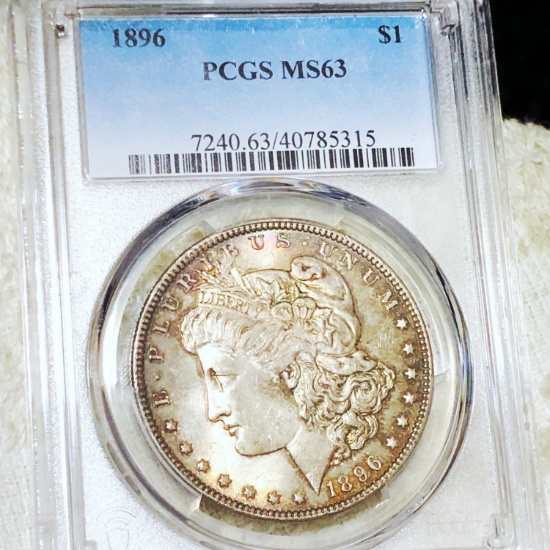 1896 Morgan Silver Dollar PCGS - MS63