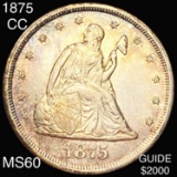 1875-CC Seated Twenty Cent Piece UNC