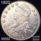 1820 Capped Bust Half Dollar UNCIRCULATED
