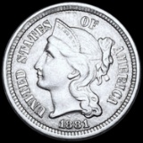 1881 Three Cent Nickel UNCIRCULATED