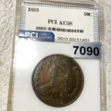1823 Capped Bust Half Dollar PCI - AU58