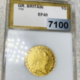 1793 G. Britain Gold Guinea PCI - EF40