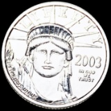 2003 $25 Liberty Platinum Coin UNC 1/4Oz
