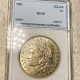 1902 Morgan Silver Dollar NNC - MS60