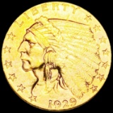 1929 $2.50 Gold Quarter Eagle UNCIRCULATED