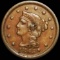 1855 Braided Hair Large Cent ABOUT UNC