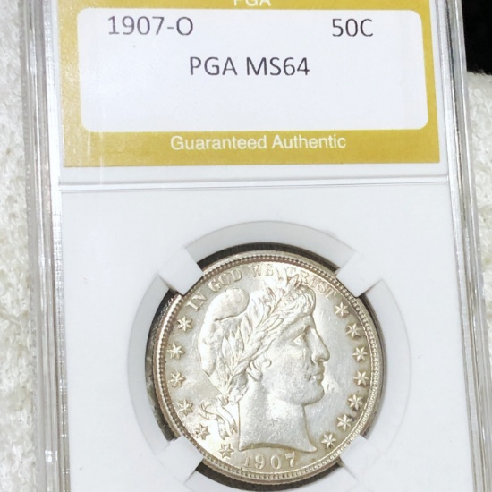 1907-O Barber Half Dollar PGA - MS64