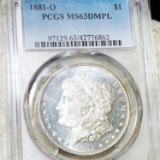 1881-O Morgan Silver Dollar PCGS - MS 63 DMPL