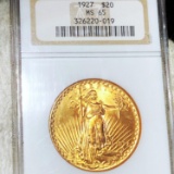 1927 $20 Gold Double Eagle NGC - MS65