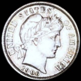 1906-S Barber Silver Dime CLOSELY UNC