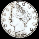 1886 Liberty Victory Nickel LIGHTLY CIRCULATED
