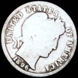 1896-S Barber Silver Dime NICELY CIRCULATED