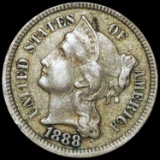 1888 Three Cent Nickel XF