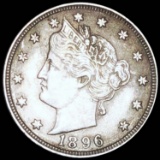 1896 Liberty Victory Nickel NEARLY UNCIRCULATED