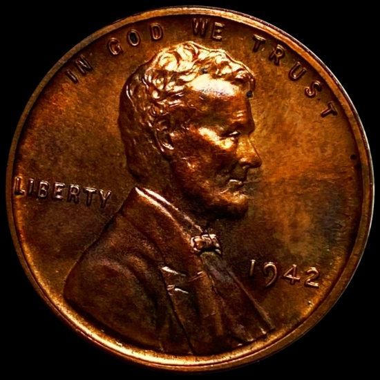 1942 Lincoln Wheat Penny GEM PROOF