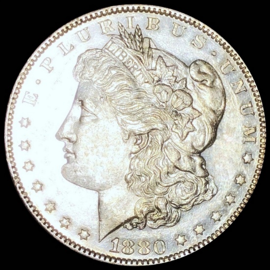 1880-O "MICRO O" Morgan Silver Dollar UNC