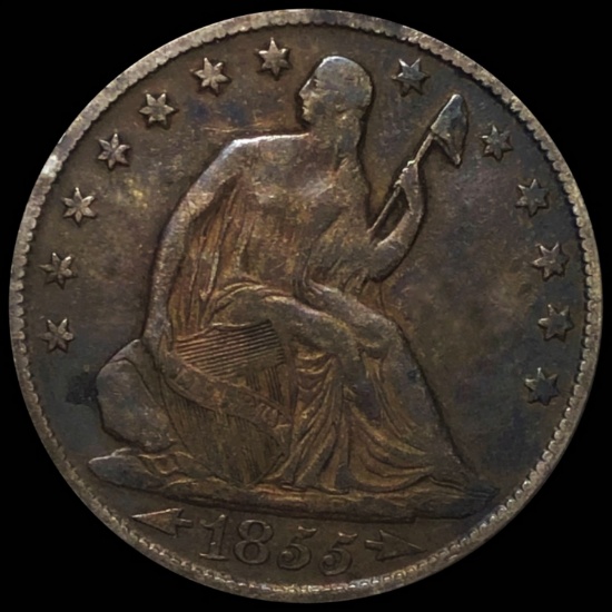 1855-O Seated Liberty Half Dollar AU