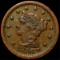 1856 Braided Hair Large Cent NEARLY UNC