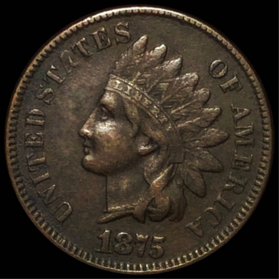 1875 Indian Head Penny LIGHTLY CIRCULATED